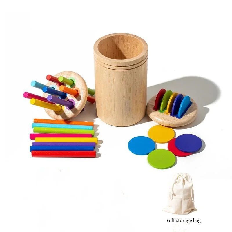 Clasificador de Colores de Madera · Colores y formas (2 en 1)