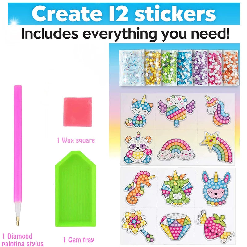 Pegatinas de Gemas para Decorar · Unicornios