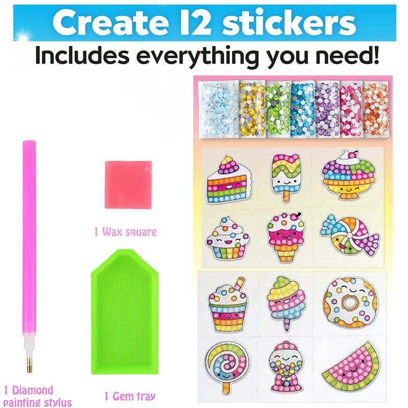 Pegatinas de Gemas para Decorar · Postres