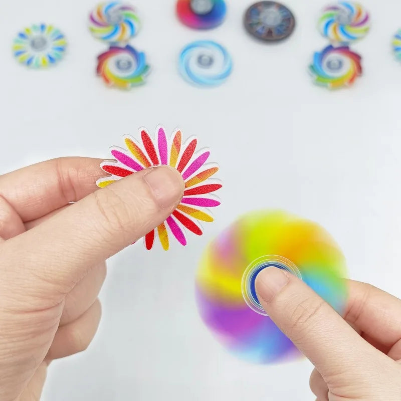 Mini spinner girando sobre los dedos