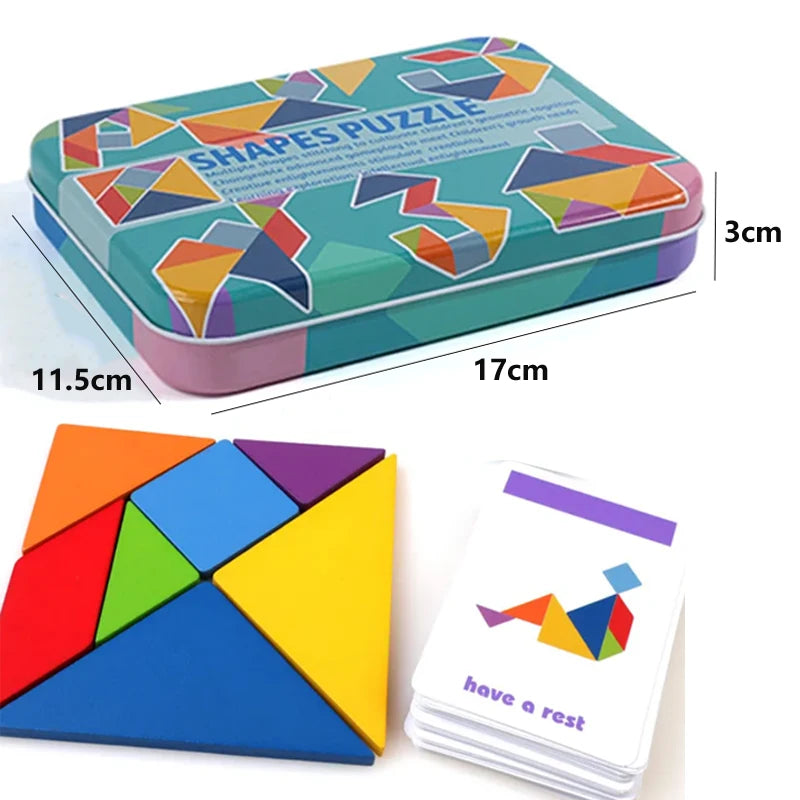 Medidas de la caja metálica del tangram