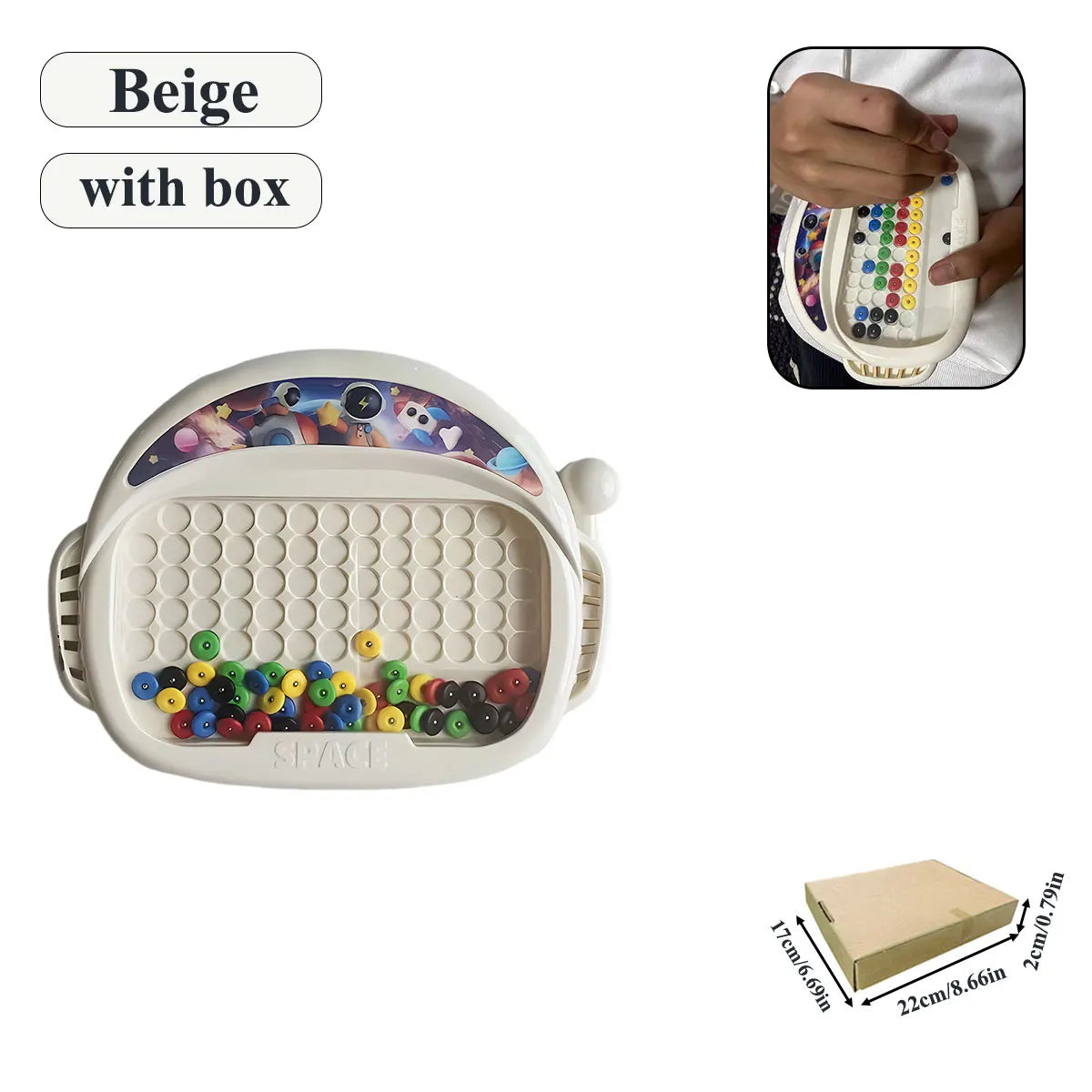 Pizarra Magnética con Bolitas · Beige