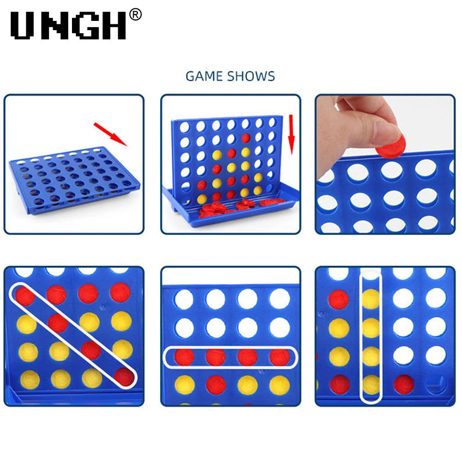 Cómo se gana: cuatro fichas en horizontal, vertical o diagonal
