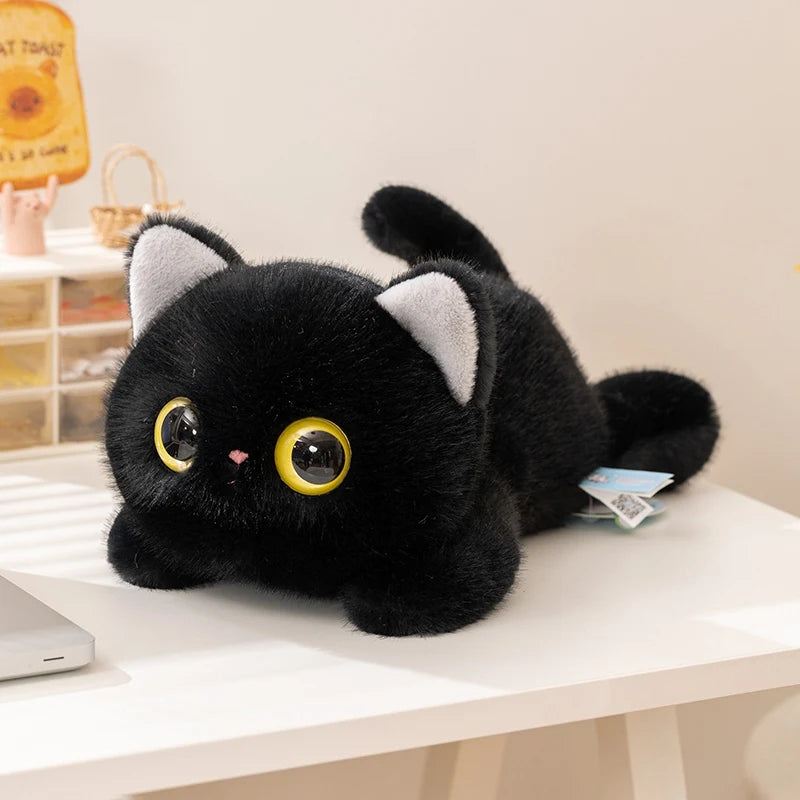 Gatito de Peluche de Ojos Grandes · Negro