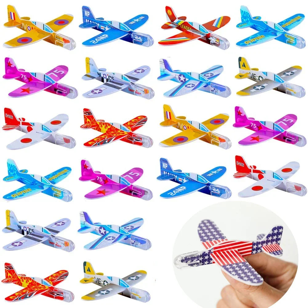 Avioncitos planeadores de espuma de colores surtidos